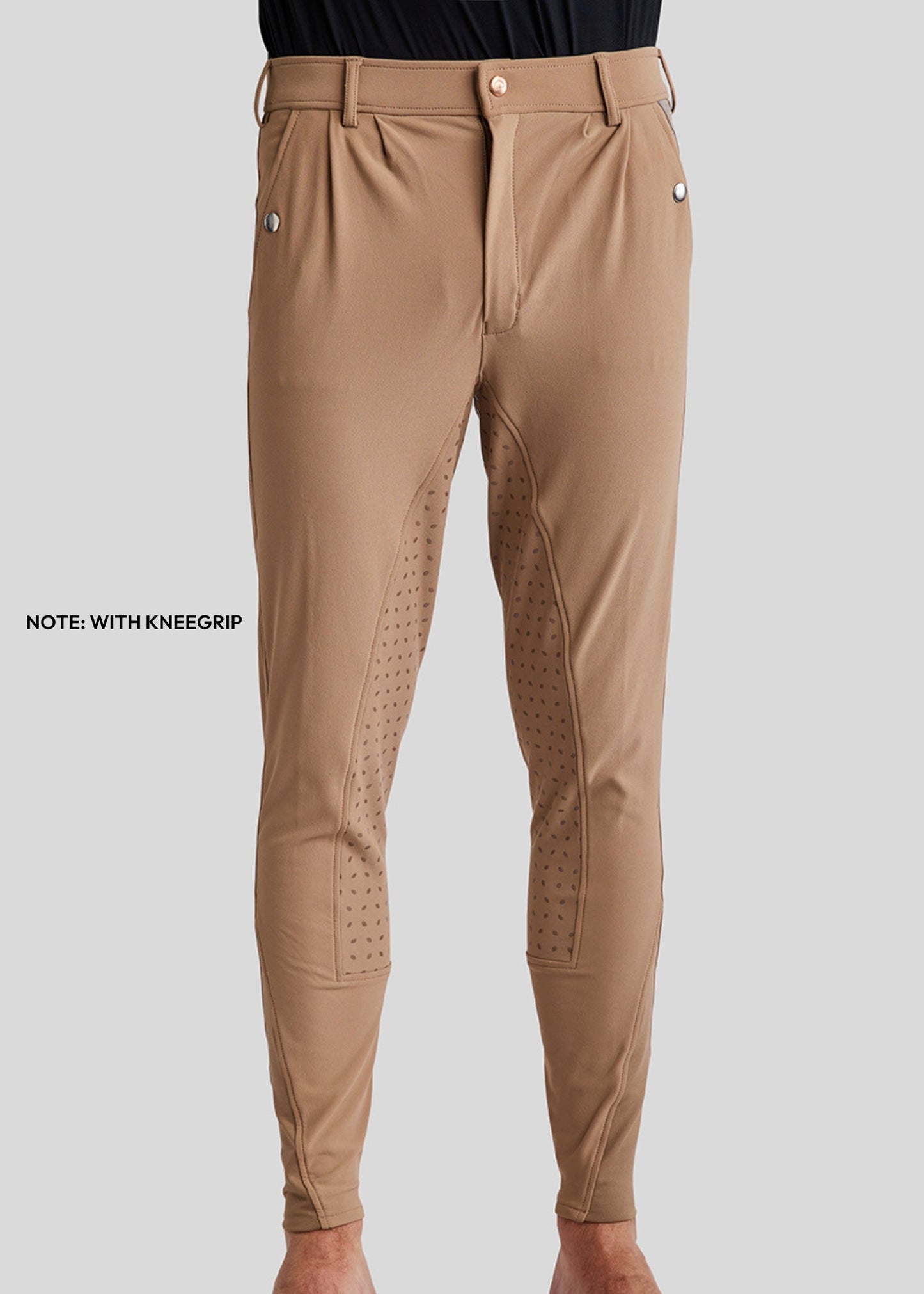 Montar Gary Men Breeches - Kneegrip, Latte size 48