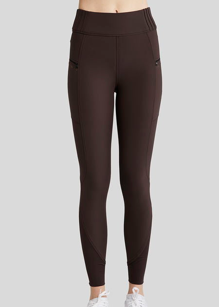 Montar Rosie pintucks pull on with crystals brown 34