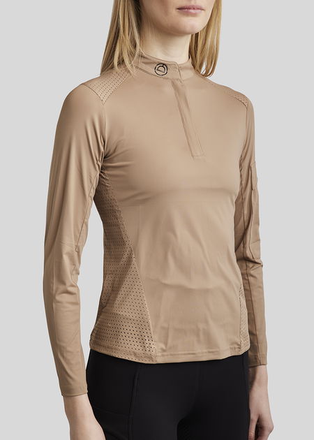 Montar Zendaya LS performance REFINED shirt Latte XS