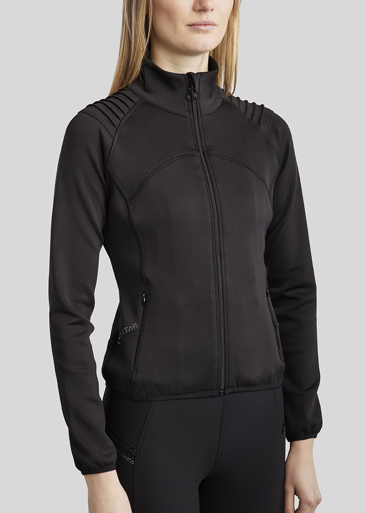 Montar Paige pintucks and crystals full zip jacket diverse maten