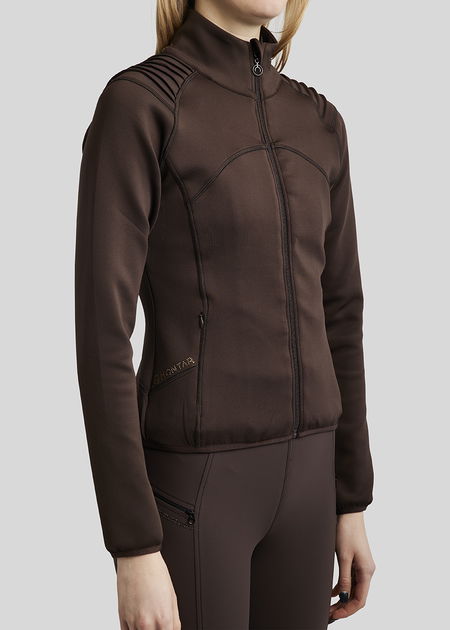 Montar Paige pintucks and crystals full zip jacket diverse maten