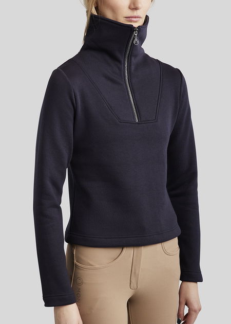 Montar Ella quater zip brushed sweatshirt XS